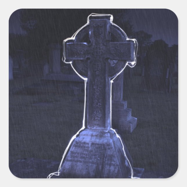 Cross Gravestone Stickers (Front)
