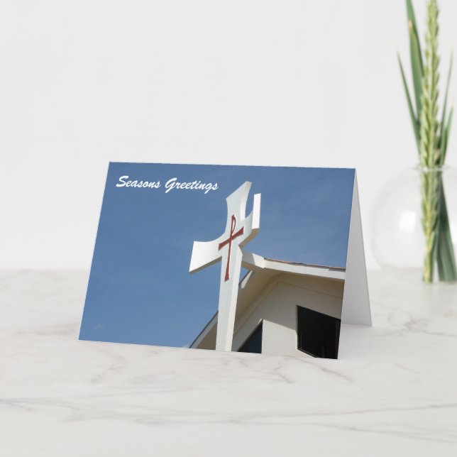 cross greetings holiday card (Front)