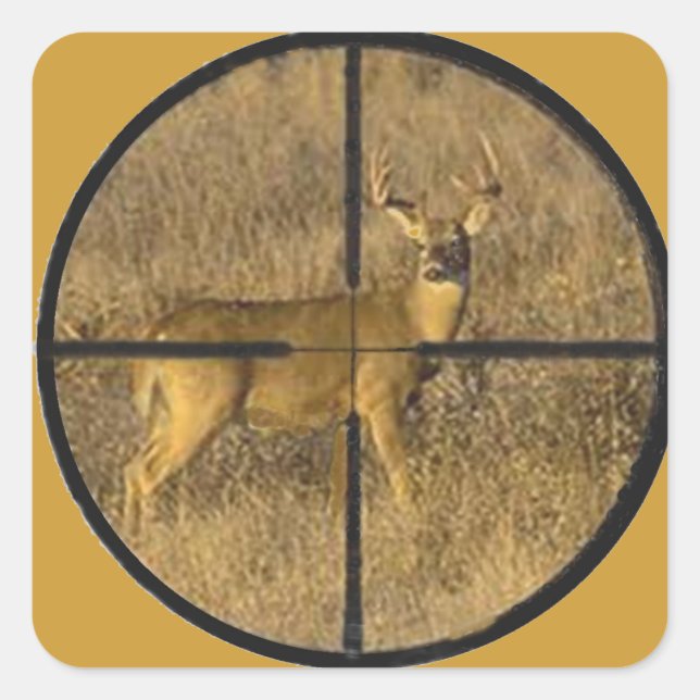 CROSS HAIRS. SQUARE STICKER (Front)