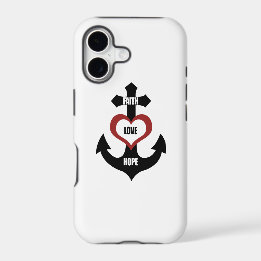 Cross Heart Anchor iPhone5 iPhone 17 Case
