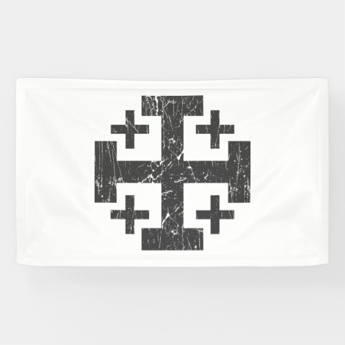 cross holy land grunge religion symbol Jerusalem P Banner