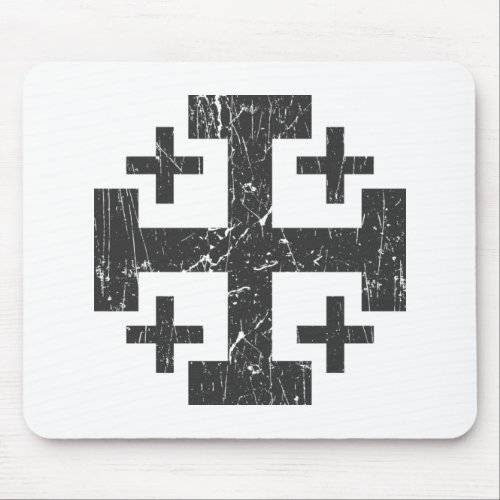 cross holy land grunge religion symbol Jerusalem P Mouse Pad