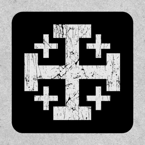 cross holy land grunge religion symbol Jerusalem P Patch