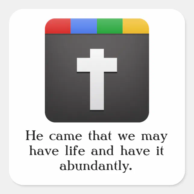 cross icon sticker | Zazzle