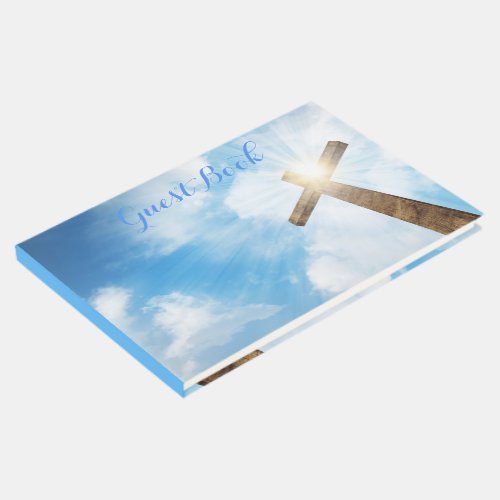 Cross in Blue Sky Guest Book