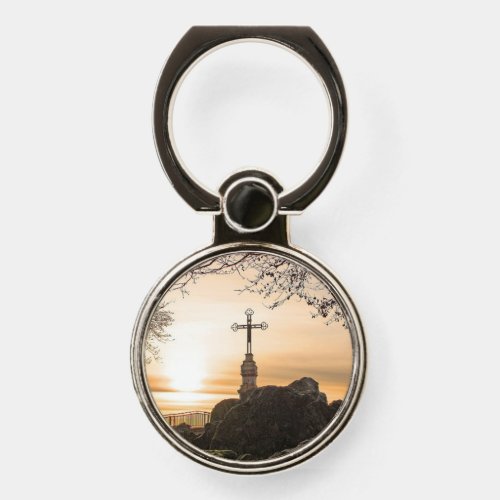 Cross In Nature Phone Ring Stand