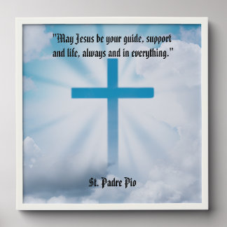 Cross In Sky Wall Photo Tile