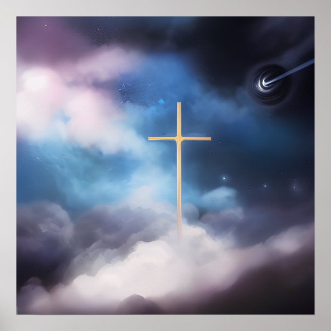  Cross in the Clouds Poster (Front)