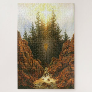 Cross in the Forest – Caspar David Friedrich Jigsaw Puzzle