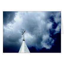 Cross in the Sky Photograph Card