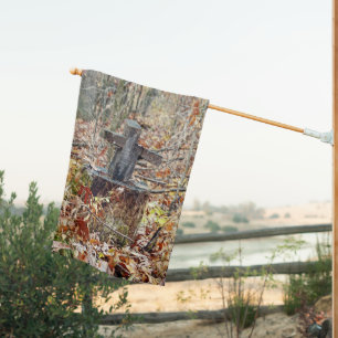 Cross in the Woods House Flag