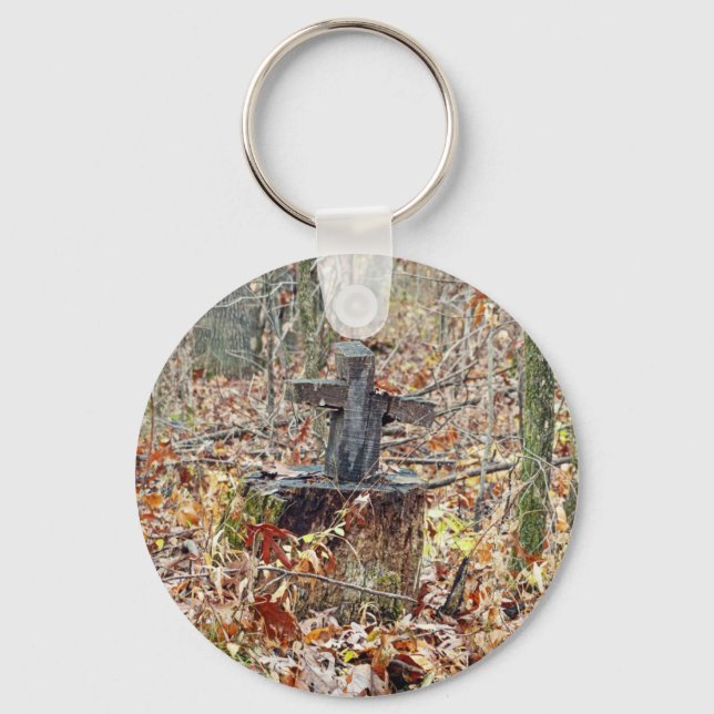 Cross in the Woods Keychain (Front)