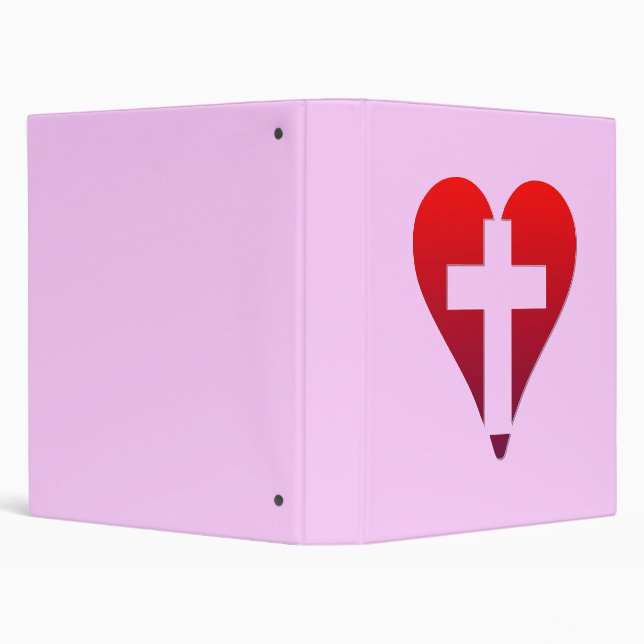 Cross inside red Heart Binder (Background)