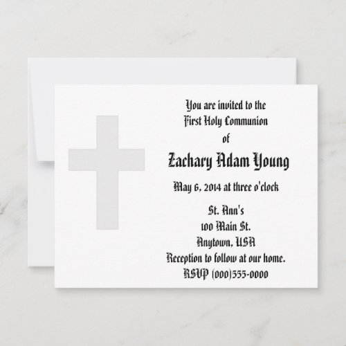 "Cross" Invitations
