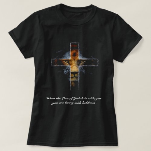 Cross _ Jesus as the lion of Judah T_Shirt