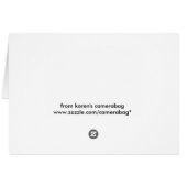 cross leaning on bamboo cards (Back Horizontal)