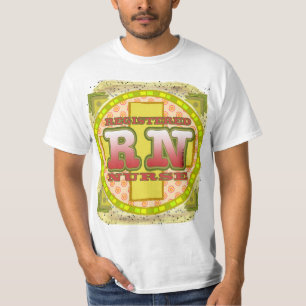 Cross Letters RN Nurse T-Shirt