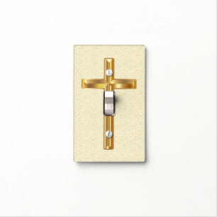Cross Light Switch Cover
