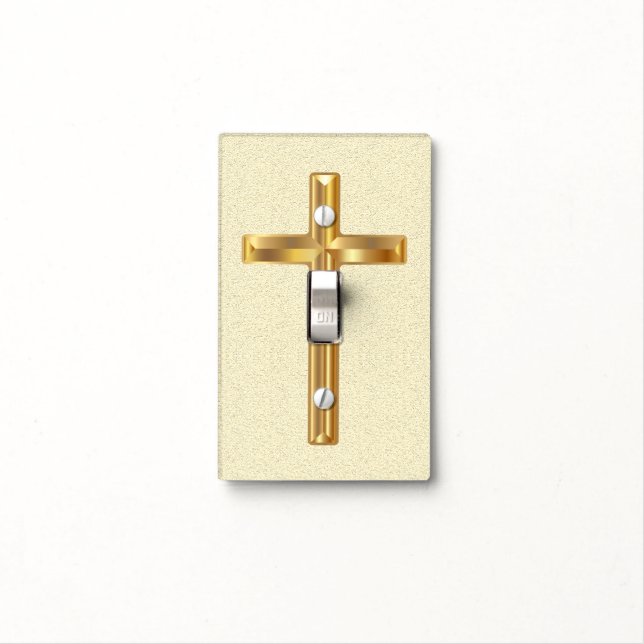 Cross Light Switch Cover (In Situ)