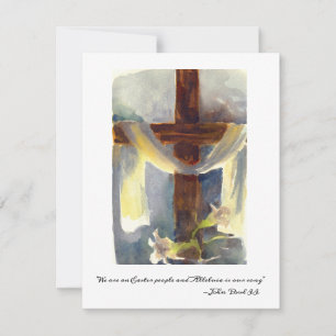 Cross & Lilies Easter card