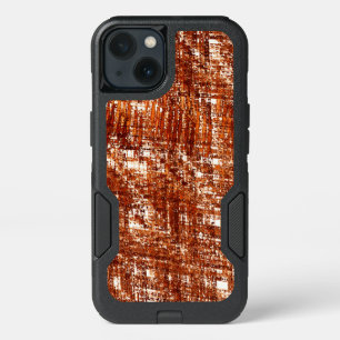 Cross lines and rusty square notch iPhone 13 case