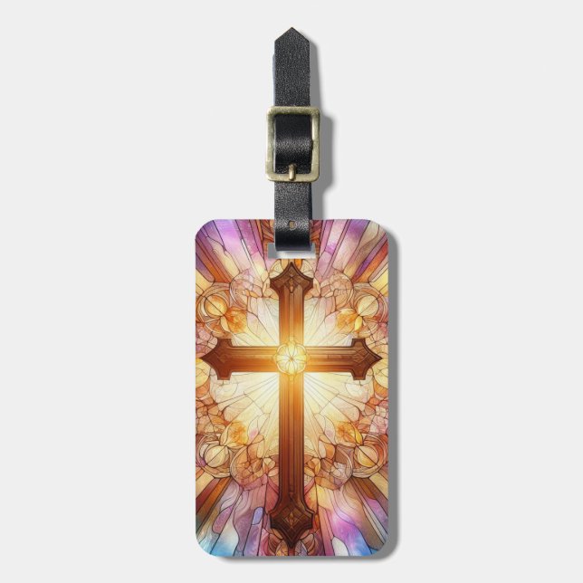 Cross Luggage Tag (Front Vertical)