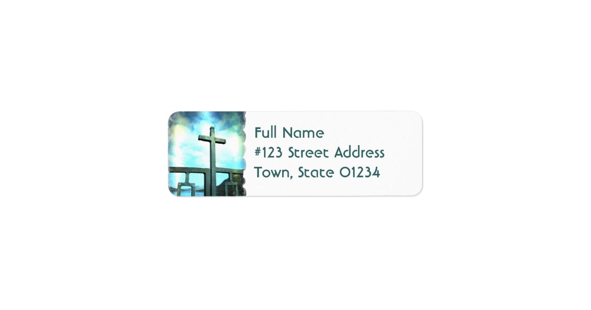 Cross Mailing Label | Zazzle