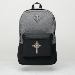 Cross Majel Claflin catholic christian graphic orn Port Authority® Backpack
