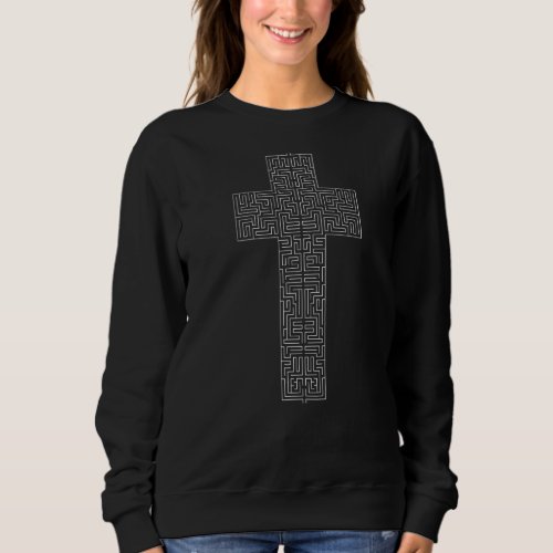 Cross Maze   Salvation Sweatshirt