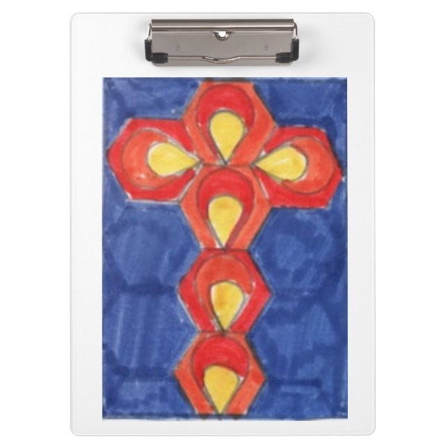 Cross Motif A4 Clipboard (Front)