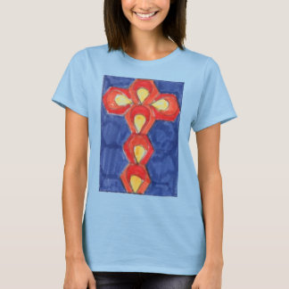 Cross Motif Alternative Apparel Crew Neck T-Shirt