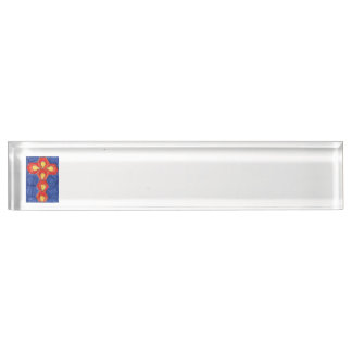 Cross Motif Desk Name Plste Desk Name Plate