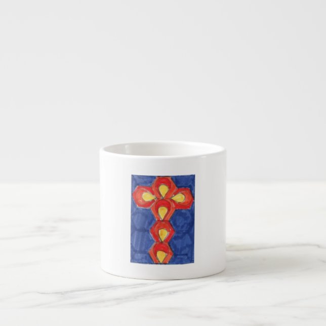 Cross Motif Espresso Mug (Front)
