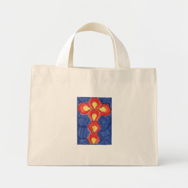 Cross Motif Tiny Tote (Front)