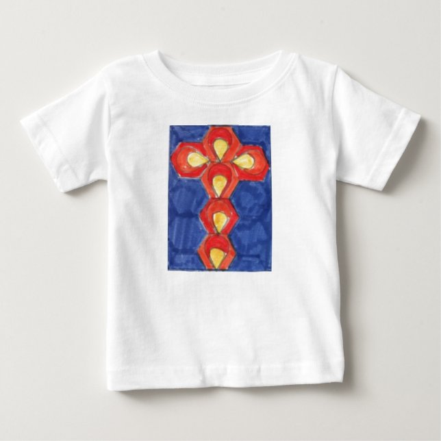 Cross Motif Toddlers Romper Suit (Front)