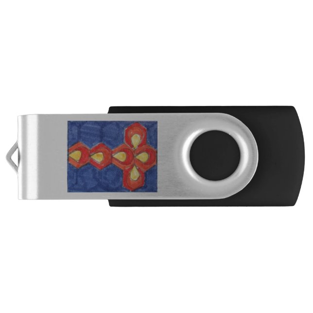 Cross Motif USB Stick Flash Drive (Back)