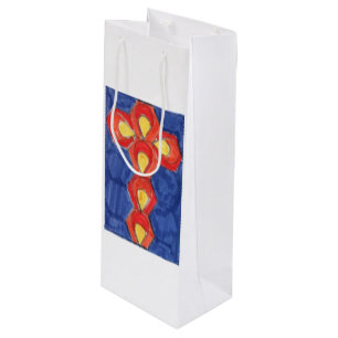 Cross Motif Wine Gift Bag