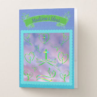 Cross My Heart Christian Pocket Folder