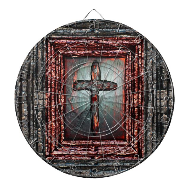 Cross of Blood Dart Board (Front)