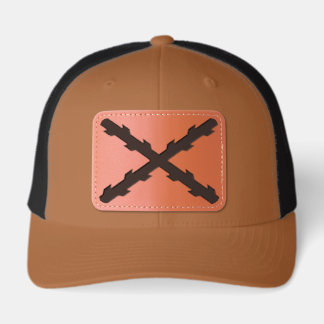 Cross of Burgundy (Cruz de Borgoña) Leather Patch Hat