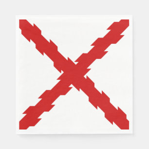 Cross of Burgundy Flag Napkins