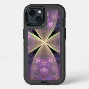 Cross of Christ in Modern Art Purple Floral iPhone 13 Case