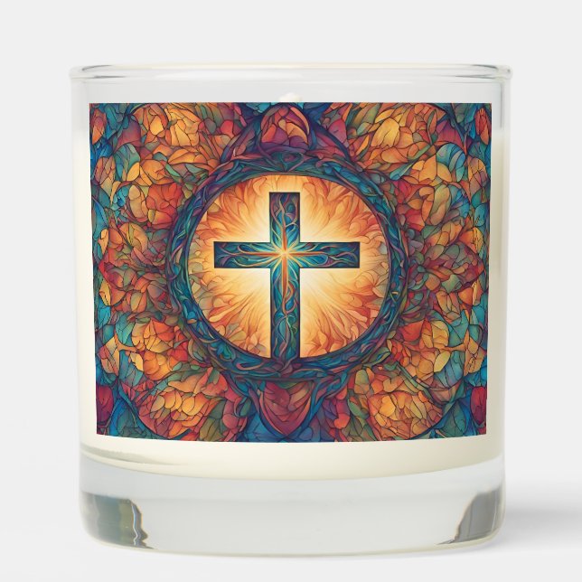 Cross of Faith  Scented Candle (Front)