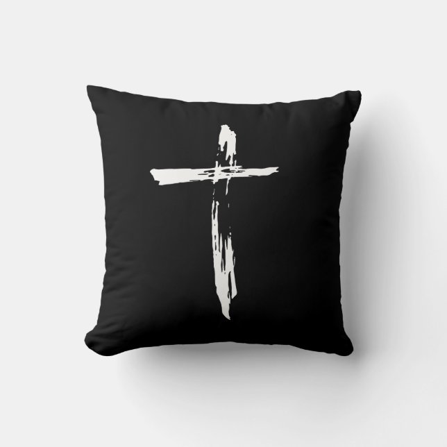 Cross of Jesus Christ Throw Pillow (Front)