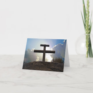 Cross of Jesus Crucifixion Golgotha Note Card Art