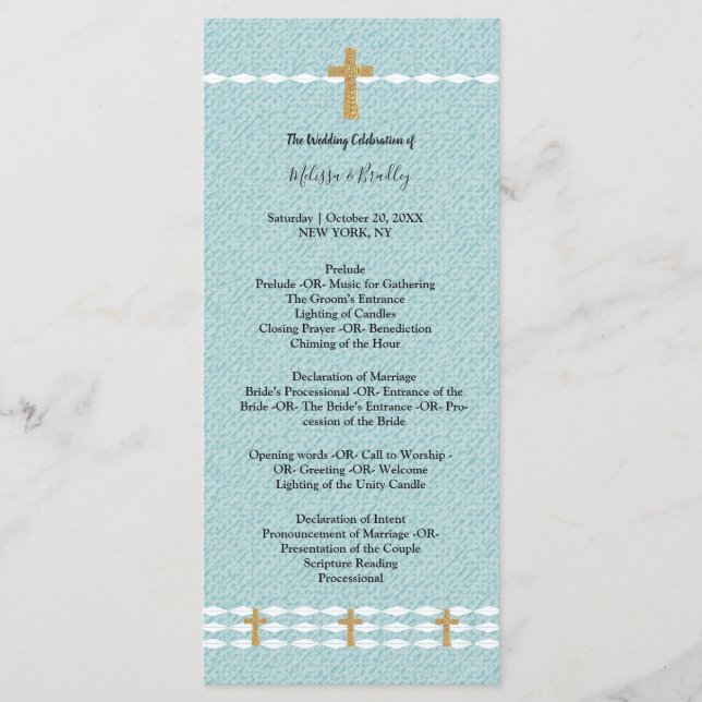 Cross of Light Jesus Christ ceremony Program (Front)