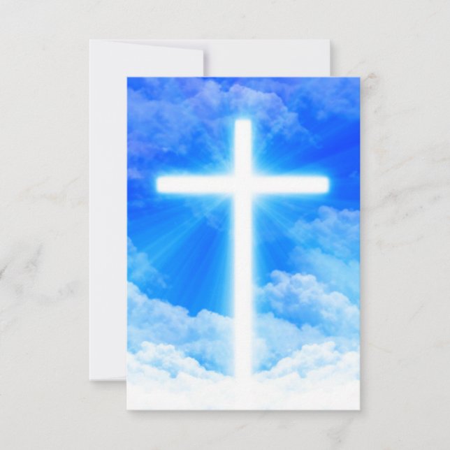 Cross of Light Jesus Christ Customizable Christian (Front)