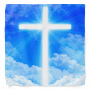Cross of Light Jesus Christ Customizable Christian Bandana