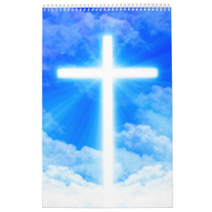 Cross of Light Jesus Christ Customizable Christian Calendar