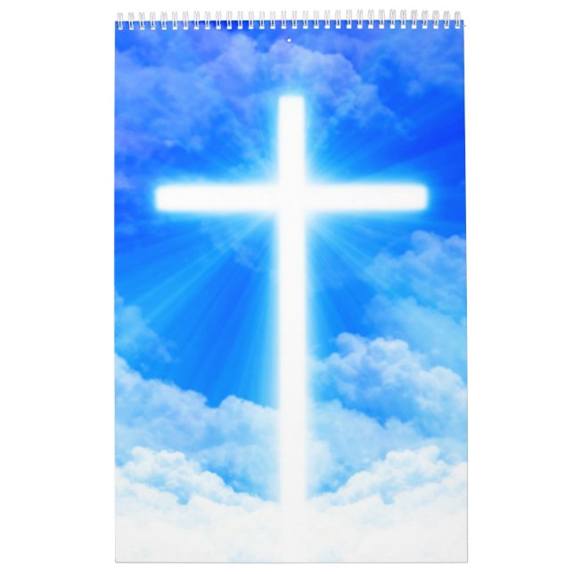 Cross of Light Jesus Christ Customizable Christian Calendar (Cover)